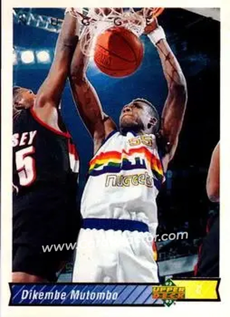 1992-93 Upper Deck #255 - Dikembe Mutombo - Denver Nuggets - Front