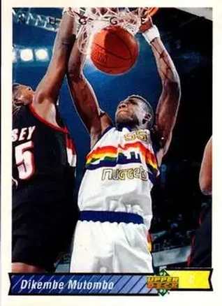 1992-93 Upper Deck #255 - Dikembe Mutombo - Denver Nuggets