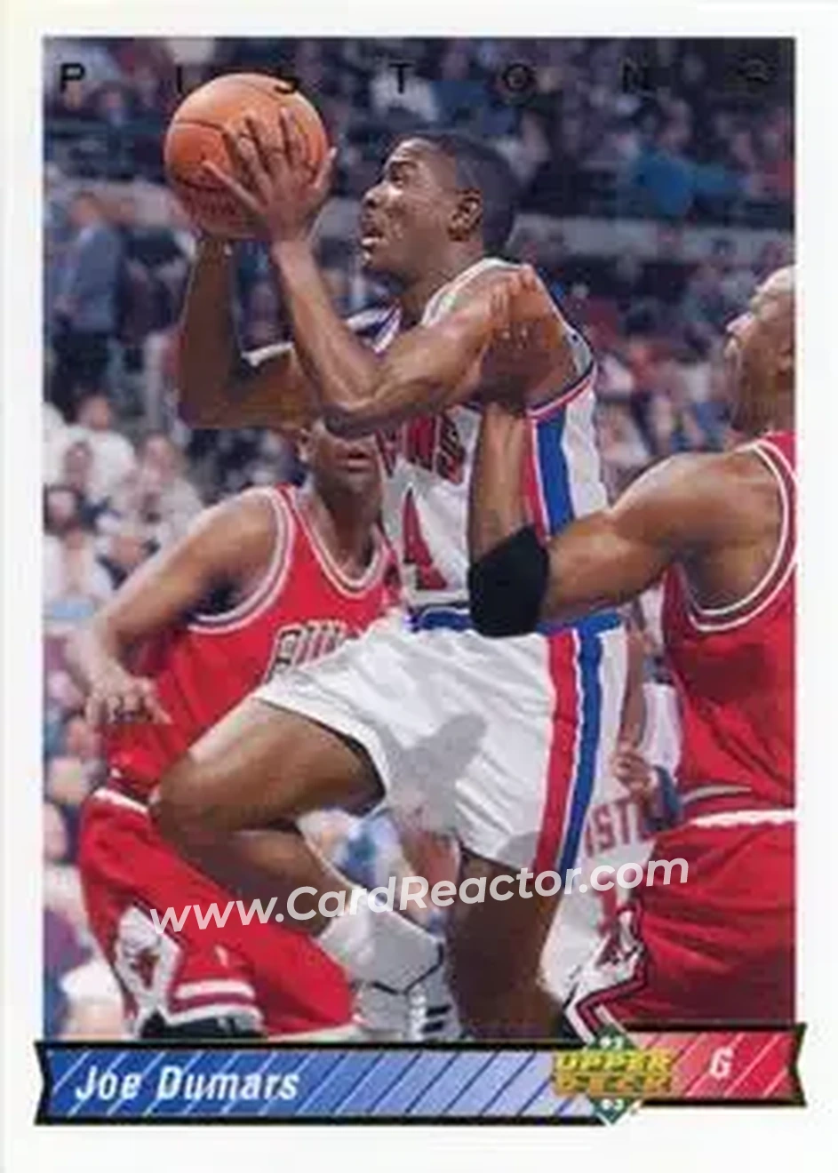 1992-93 Upper Deck #268 - Joe Dumars - Detroit Pistons - Front