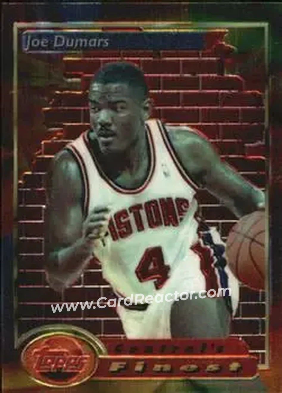 1993-94 Finest #103 - Joe Dumars - Detroit Pistons - Front 1993-94 Finest #103 - Joe Dumars - Detroit Pistons - Front