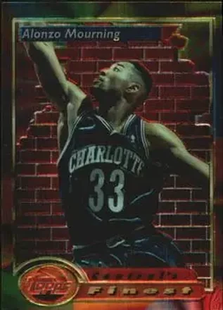 1993-94 Finest #104 - Alonzo Mourning - Charlotte Hornets