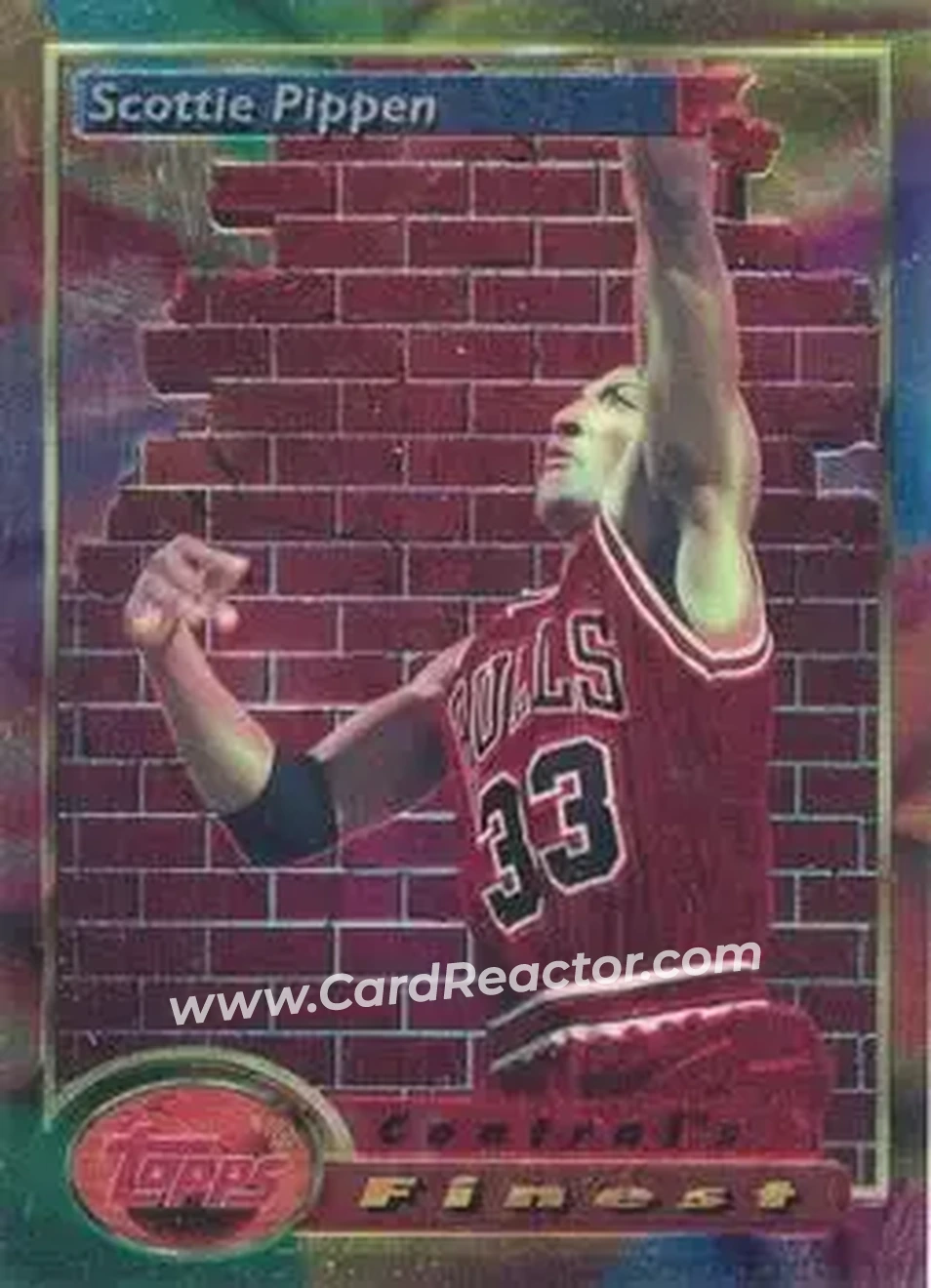 1993-94 Finest #105 - Scottie Pippen - Chicago Bulls - Front
