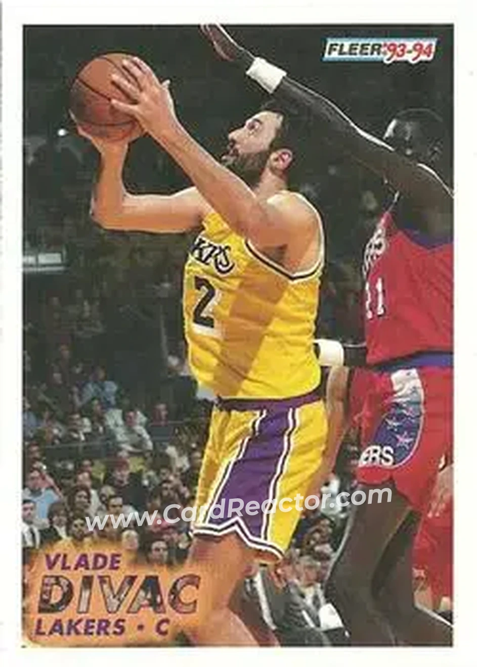 1993-94 Fleer #101 - Vlade Divac - Los Angeles Lakers - Front