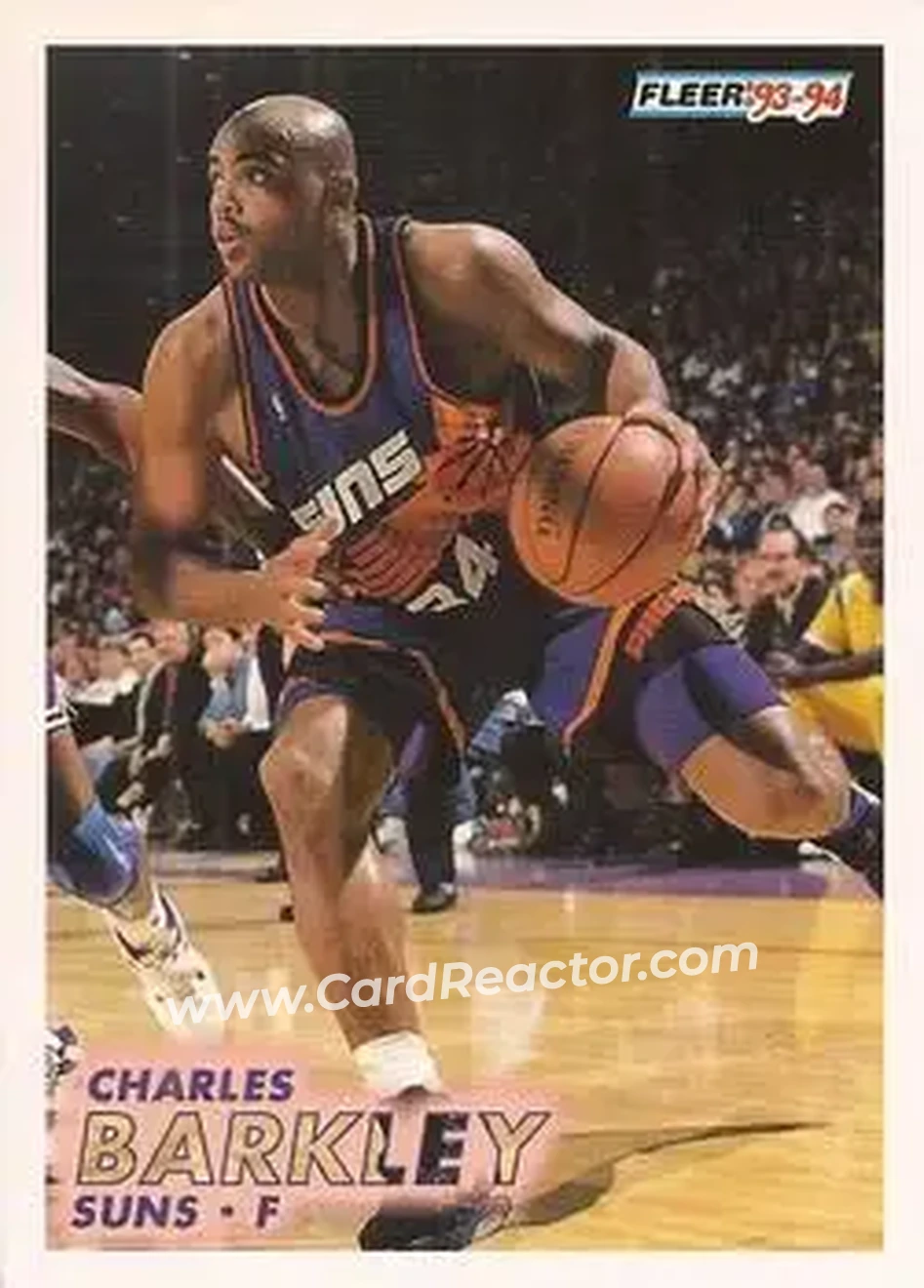 1993-94 Fleer #163 - Charles Barkley - Phoenix Suns - Front 1993-94 Fleer #163 - Charles Barkley - Phoenix Suns - Front