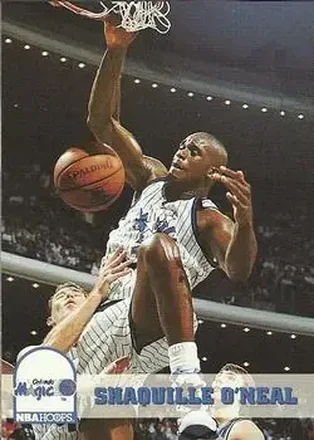 1993-94 Hoops #155 - Shaquille O'Neal - Orlando Magic
