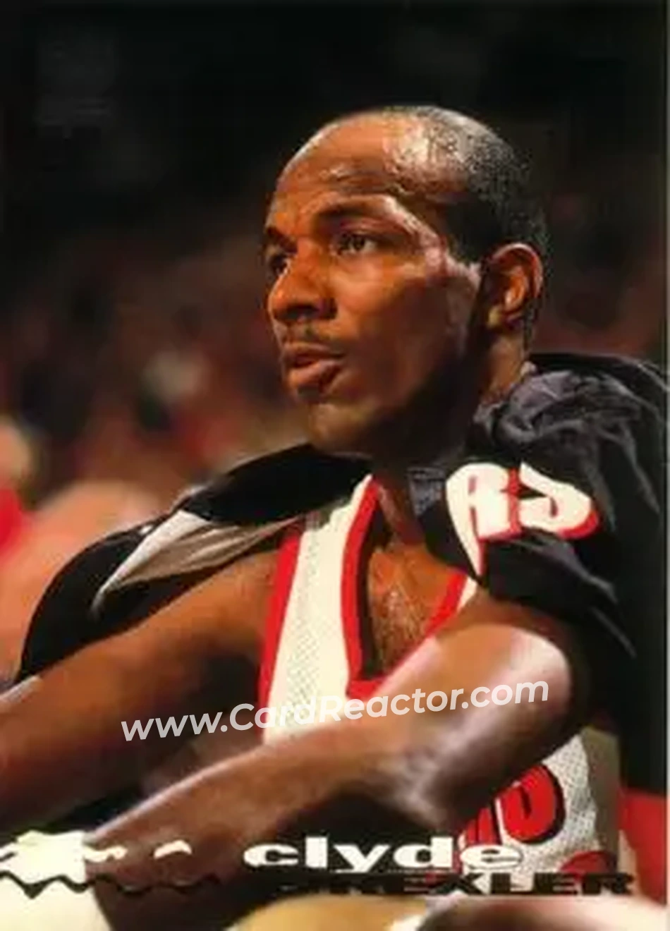 1993-94 Stadium Club #117 - Clyde Drexler - Portland Trail Blazers - Front