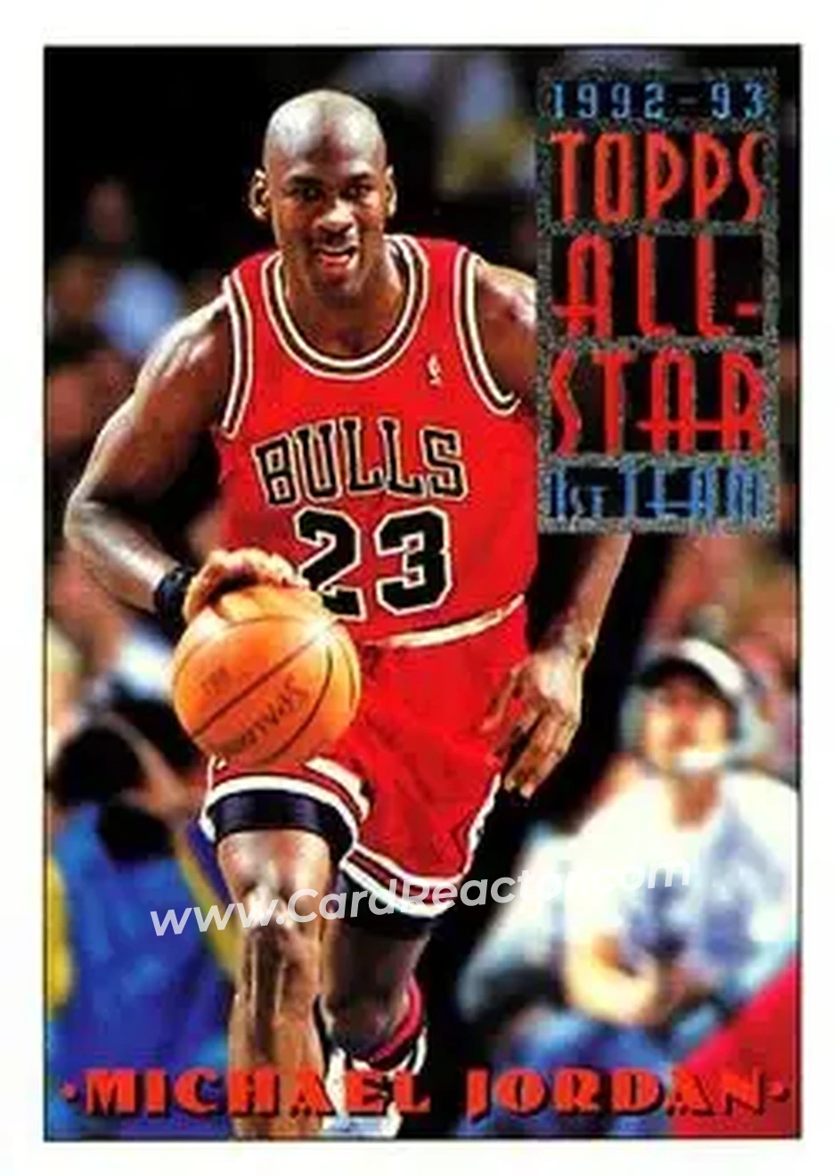 1993-94 Topps #101 - Michael Jordan - Chicago Bulls - Front 1993-94 Topps #101 - Michael Jordan - Chicago Bulls - Front