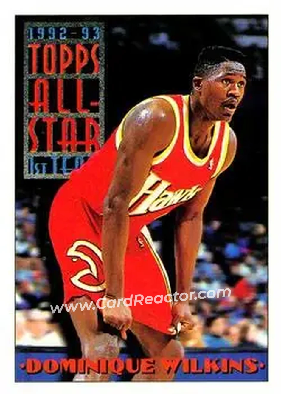 1993-94 Topps #103 - Dominique Wilkins - Atlanta Hawks - Front