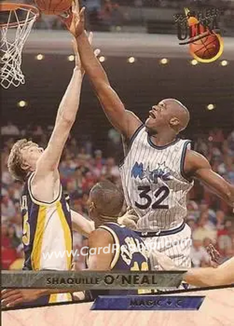 1993-94 Ultra #135 - Shaquille O'Neal - Orlando Magic - Front 1993-94 Ultra #135 - Shaquille O'Neal - Orlando Magic - Front