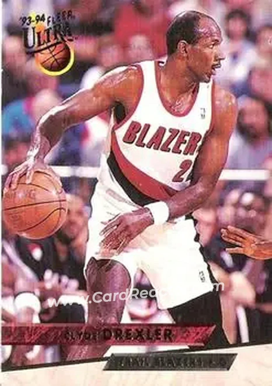 1993-94 Ultra #154 - Clyde Drexler - Portland Trail Blazers - Front 1993-94 Ultra #154 - Clyde Drexler - Portland Trail Blazers - Front