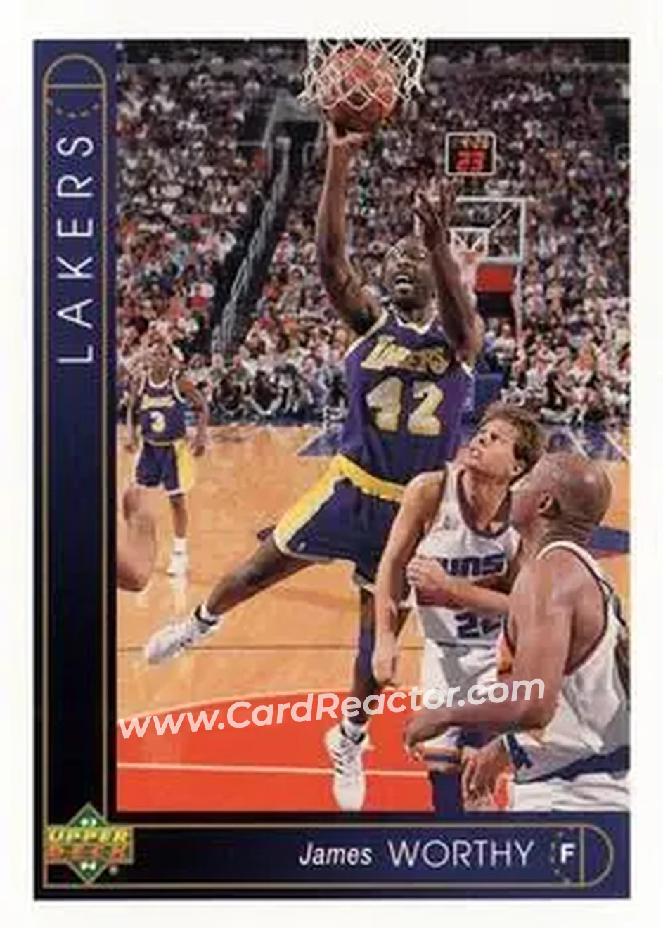 1993-94 Upper Deck #142 - James Worthy - Los Angeles Lakers - Front