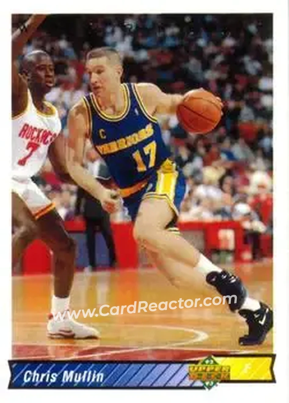 1992-93 Upper Deck #297 - Chris Mullin - Golden State Warriors - Front