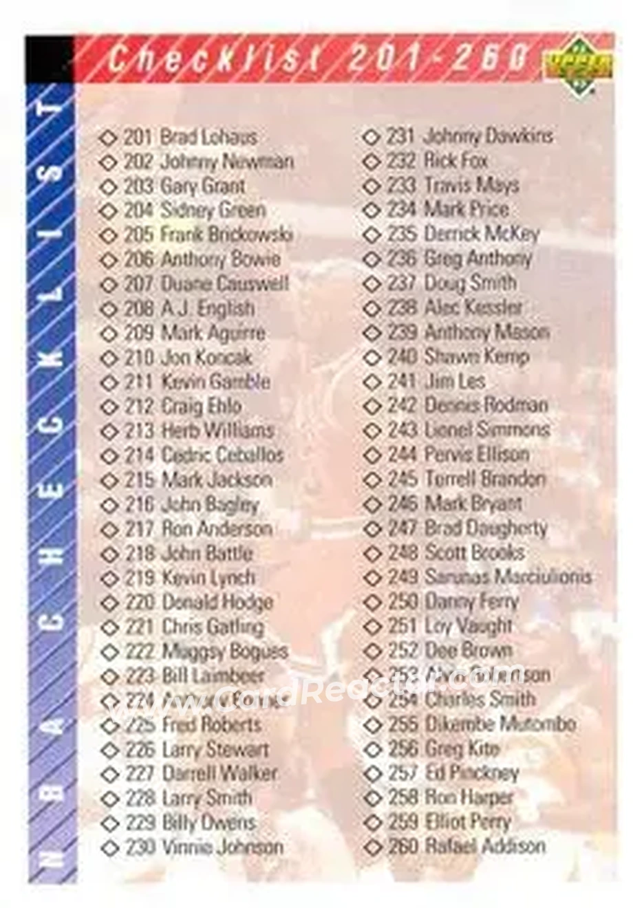 1992-93 Upper Deck #310 - Card #310 - Front