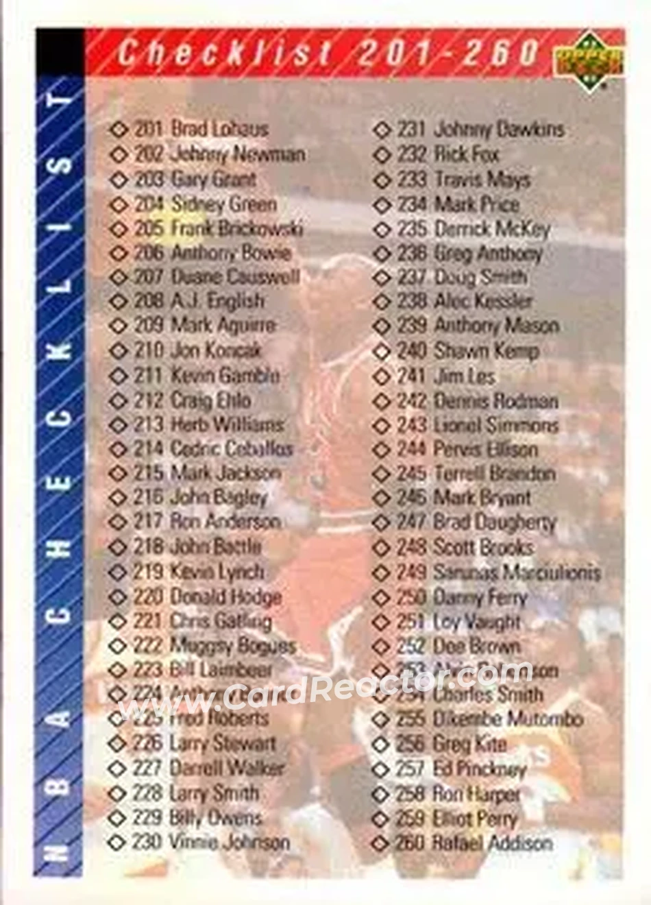 1992-93 Upper Deck #310 - Card #310 - Front