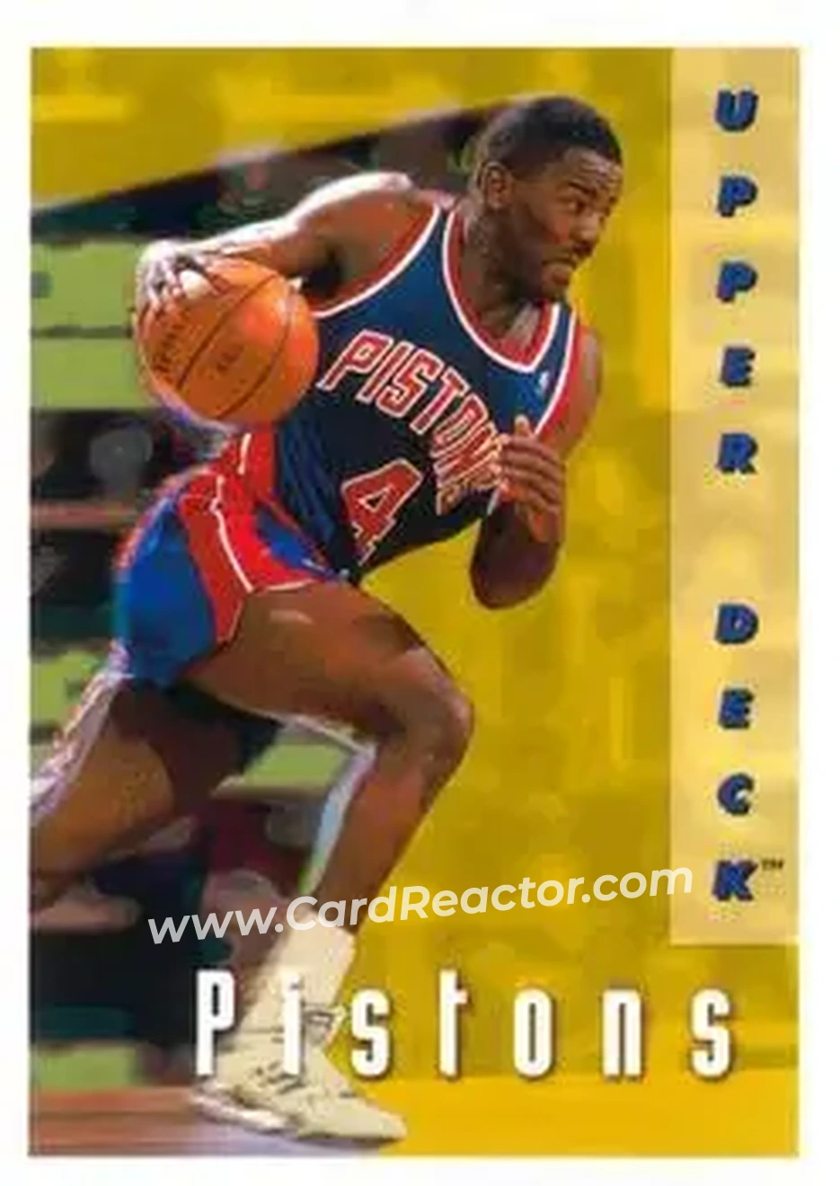 1992-93 Upper Deck #357 - Card #357 - Detroit Pistons - Front
