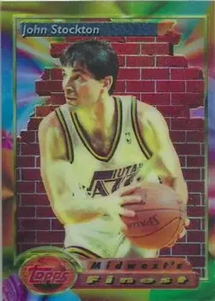 1993-94 Finest #117 - John Stockton - Utah Jazz