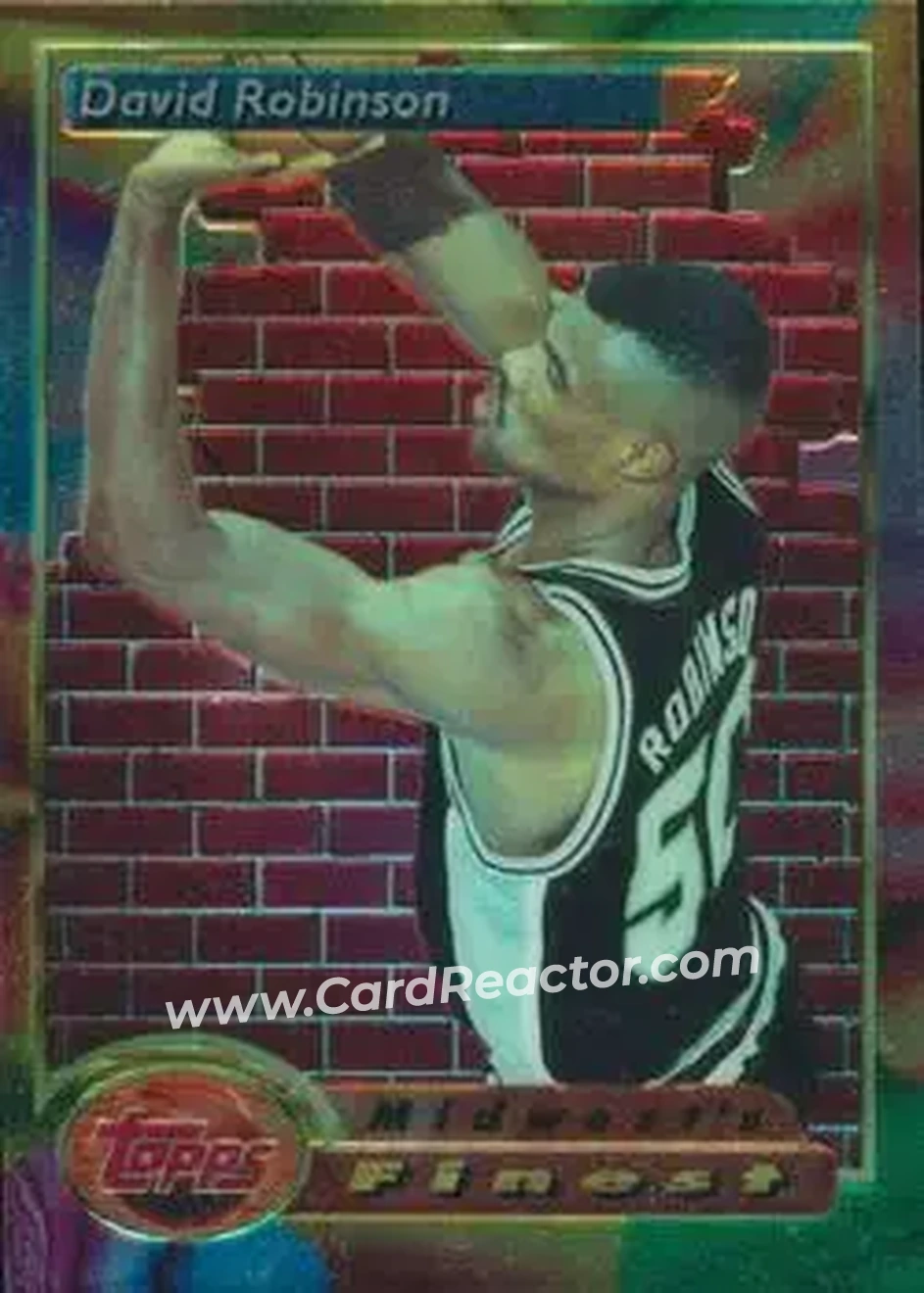 1993-94 Finest #118 - David Robinson - San Antonio Spurs - Front 1993-94 Finest #118 - David Robinson - San Antonio Spurs - Front