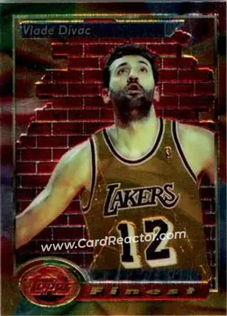 1993-94 Finest #120 - Vlade Divac - Los Angeles Lakers - Front 1993-94 Finest #120 - Vlade Divac - Los Angeles Lakers - Front