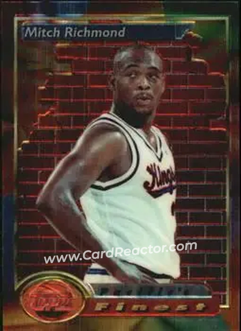 1993-94 Finest #126 - Mitch Richmond - Sacramento Kings - Front