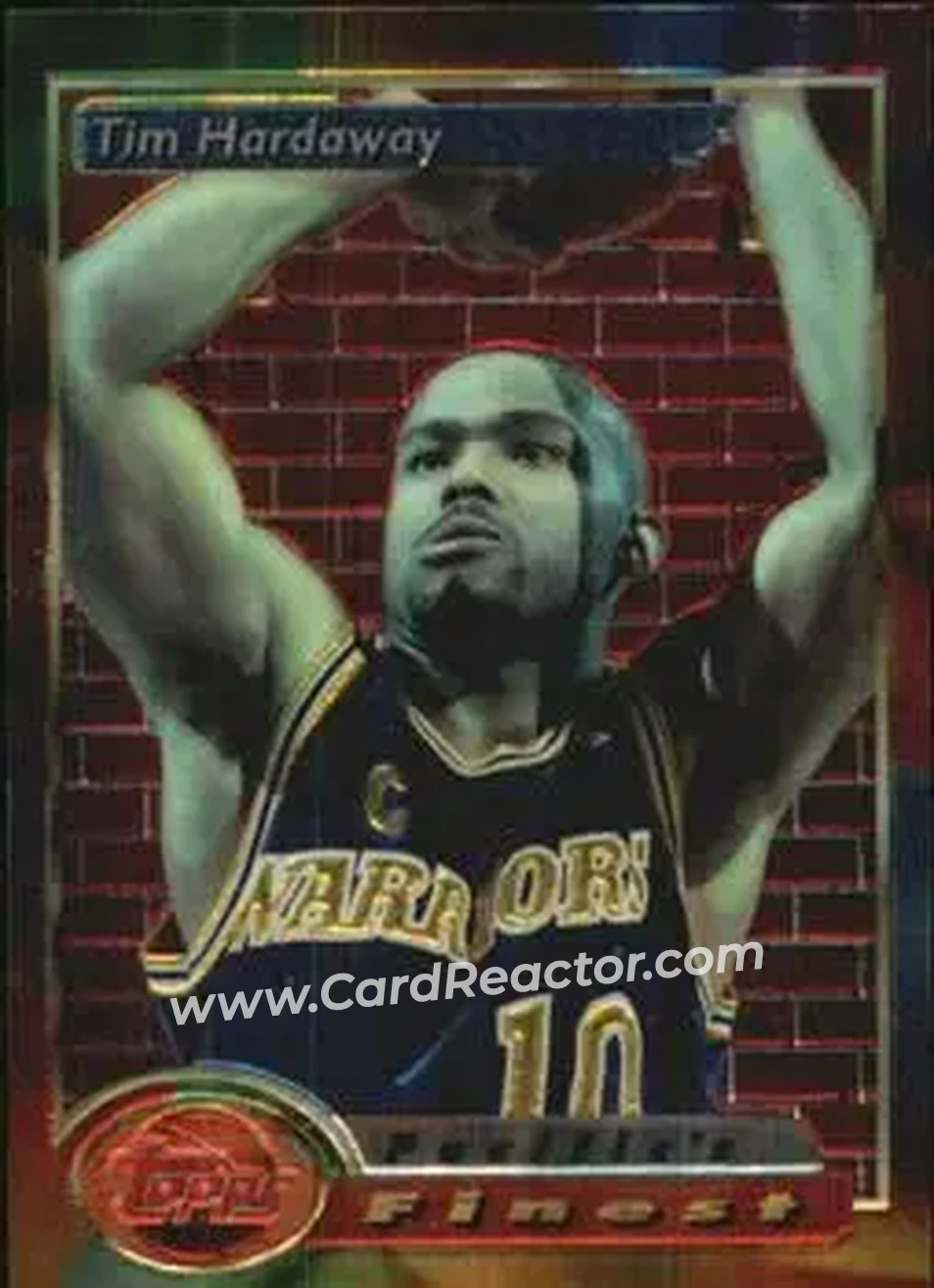 1993-94 Finest #127 - Tim Hardaway - Golden State Warriors - Front