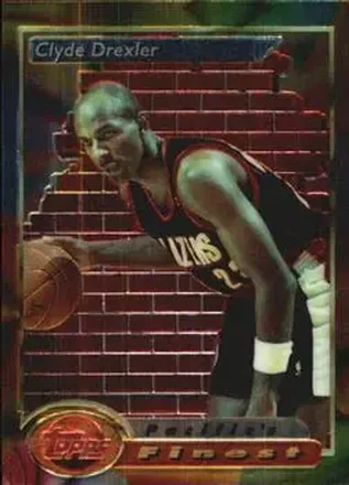 1993-94 Finest #129 - Clyde Drexler - Portland Trail Blazers
