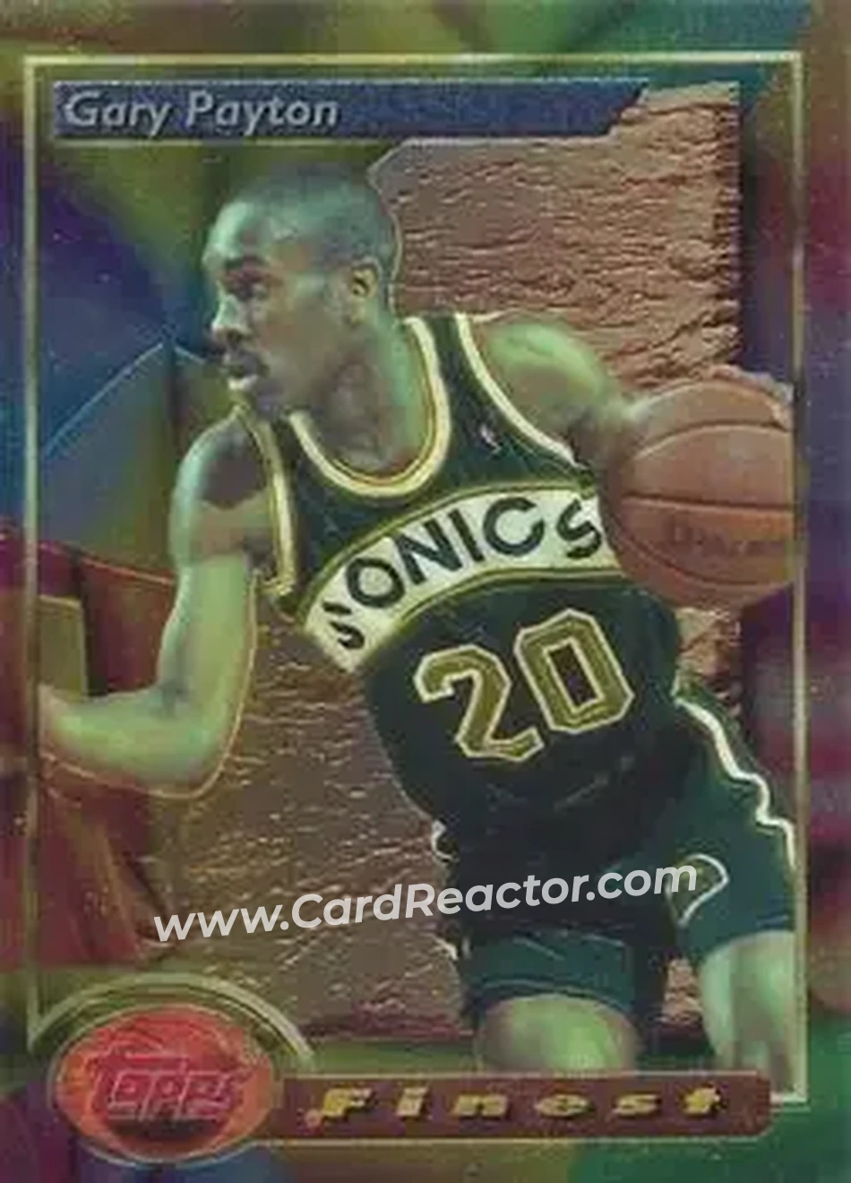 1993-94 Finest #140 - Gary Payton - Seattle SuperSonics - Front 1993-94 Finest #140 - Gary Payton - Seattle SuperSonics - Front