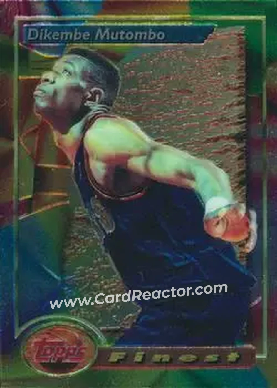 1993-94 Finest #164 - Dikembe Mutombo - Denver Nuggets - Front 1993-94 Finest #164 - Dikembe Mutombo - Denver Nuggets - Front