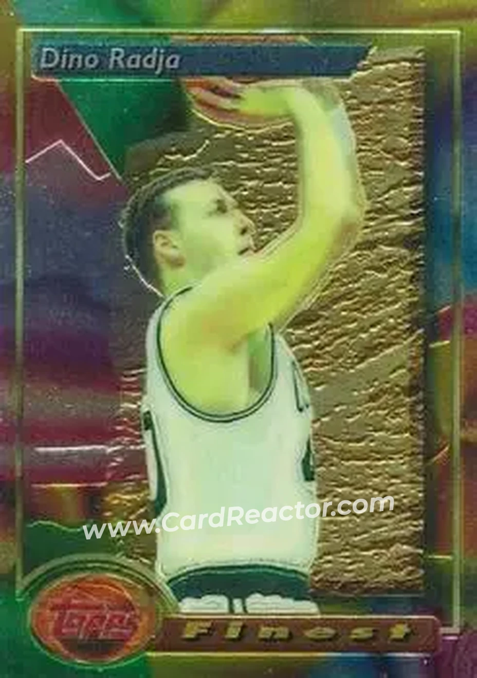 1993-94 Finest #172 - Dino Radja - Boston Celtics - Front 1993-94 Finest #172 - Dino Radja - Boston Celtics - Front