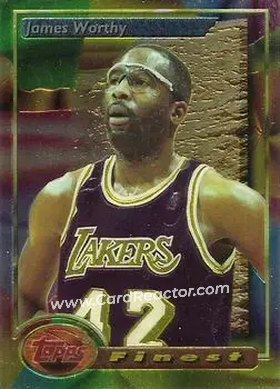 1993-94 Finest #181 - James Worthy - Los Angeles Lakers - Front