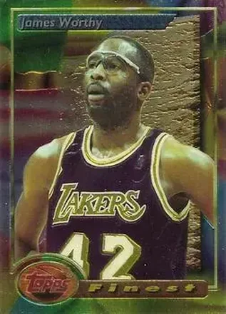 1993-94 Finest #181 - James Worthy - Los Angeles Lakers