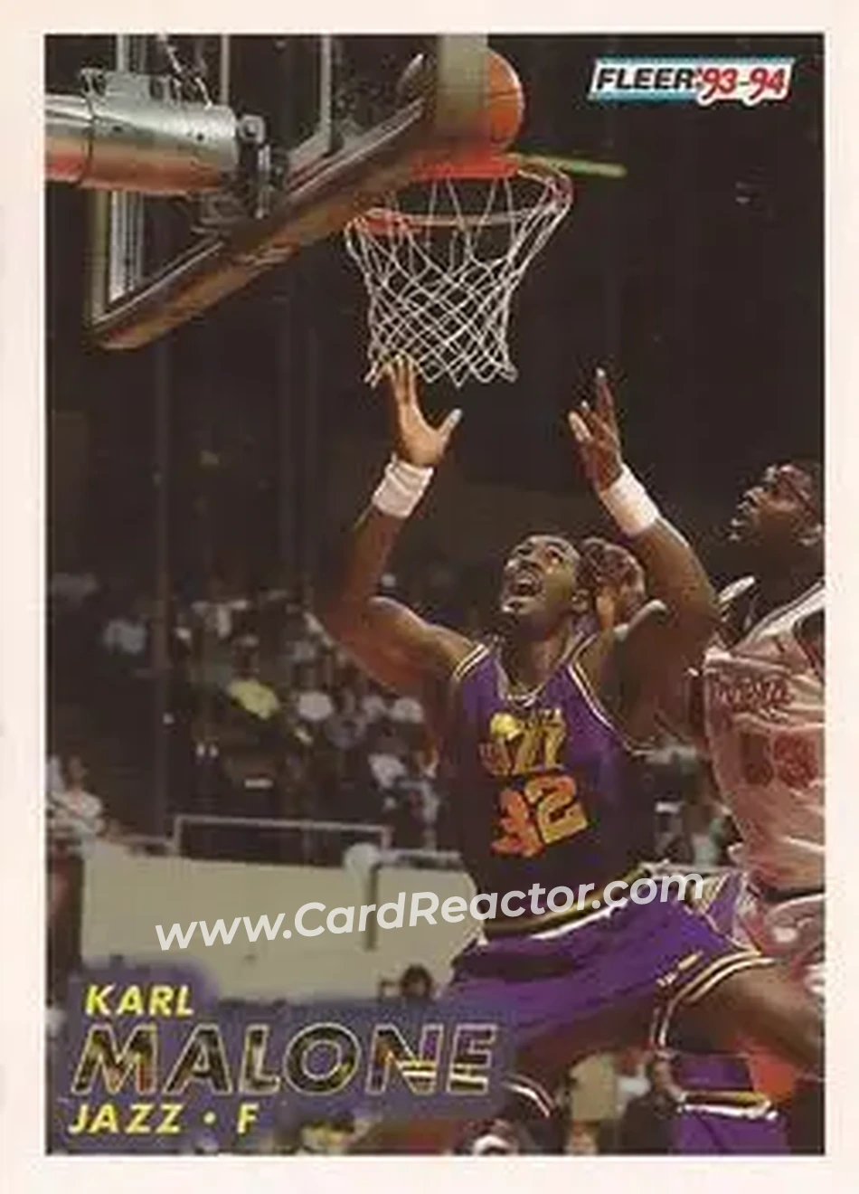 1993-94 Fleer #211 - Karl Malone - Utah Jazz - Front