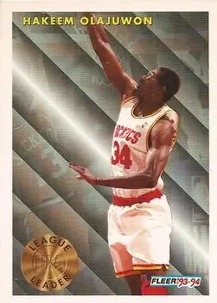 1993-94 Fleer #225 - Hakeem Olajuwon - Houston Rockets