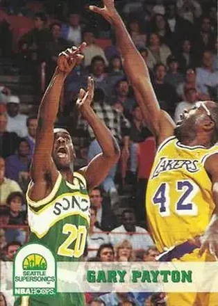 1993-94 Hoops #210 - Gary Payton - Seattle SuperSonics