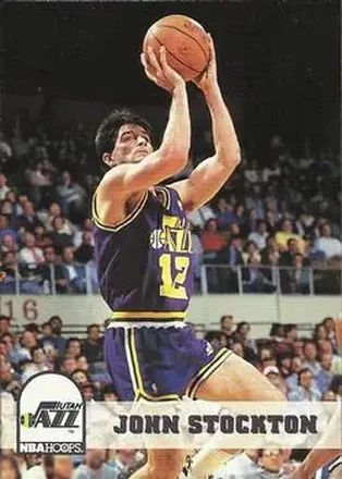 1993-94 Hoops #219 - John Stockton - Utah Jazz