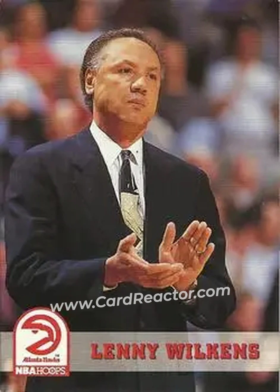 1993-94 Hoops #230 - Lenny Wilkens - Atlanta Hawks - Front 1993-94 Hoops #230 - Lenny Wilkens - Atlanta Hawks - Front