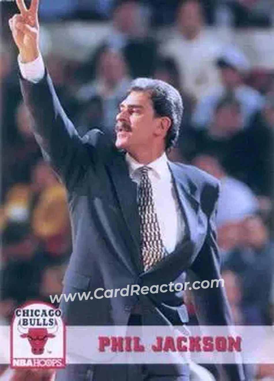 1993-94 Hoops #233 - Phil Jackson - Chicago Bulls - Front