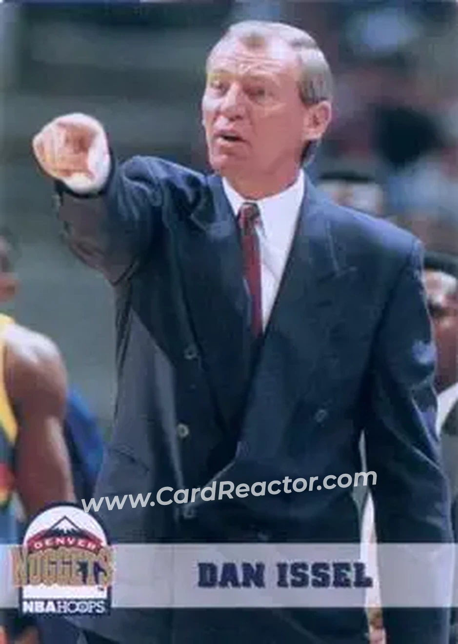 1993-94 Hoops #236 - Dan Issel - Denver Nuggets - Front