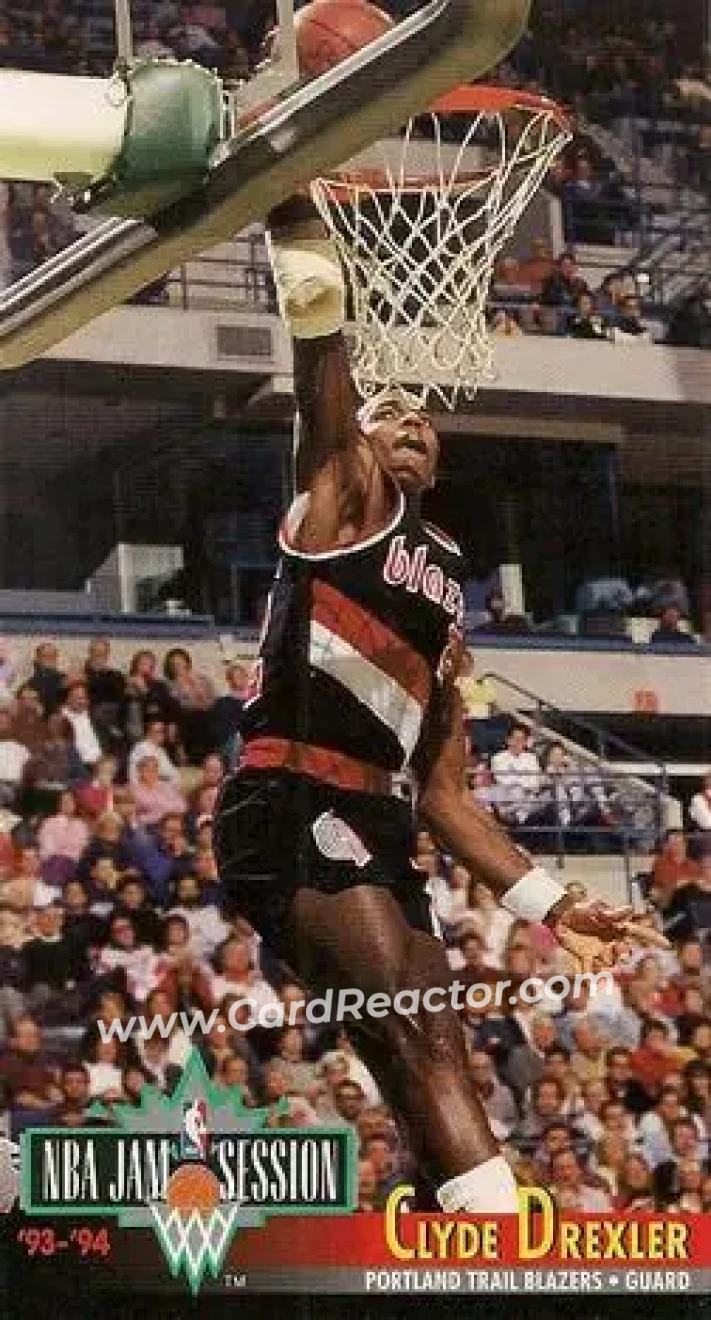 1993-94 Jam Session #184 - Clyde Drexler - Portland Trail Blazers - Front