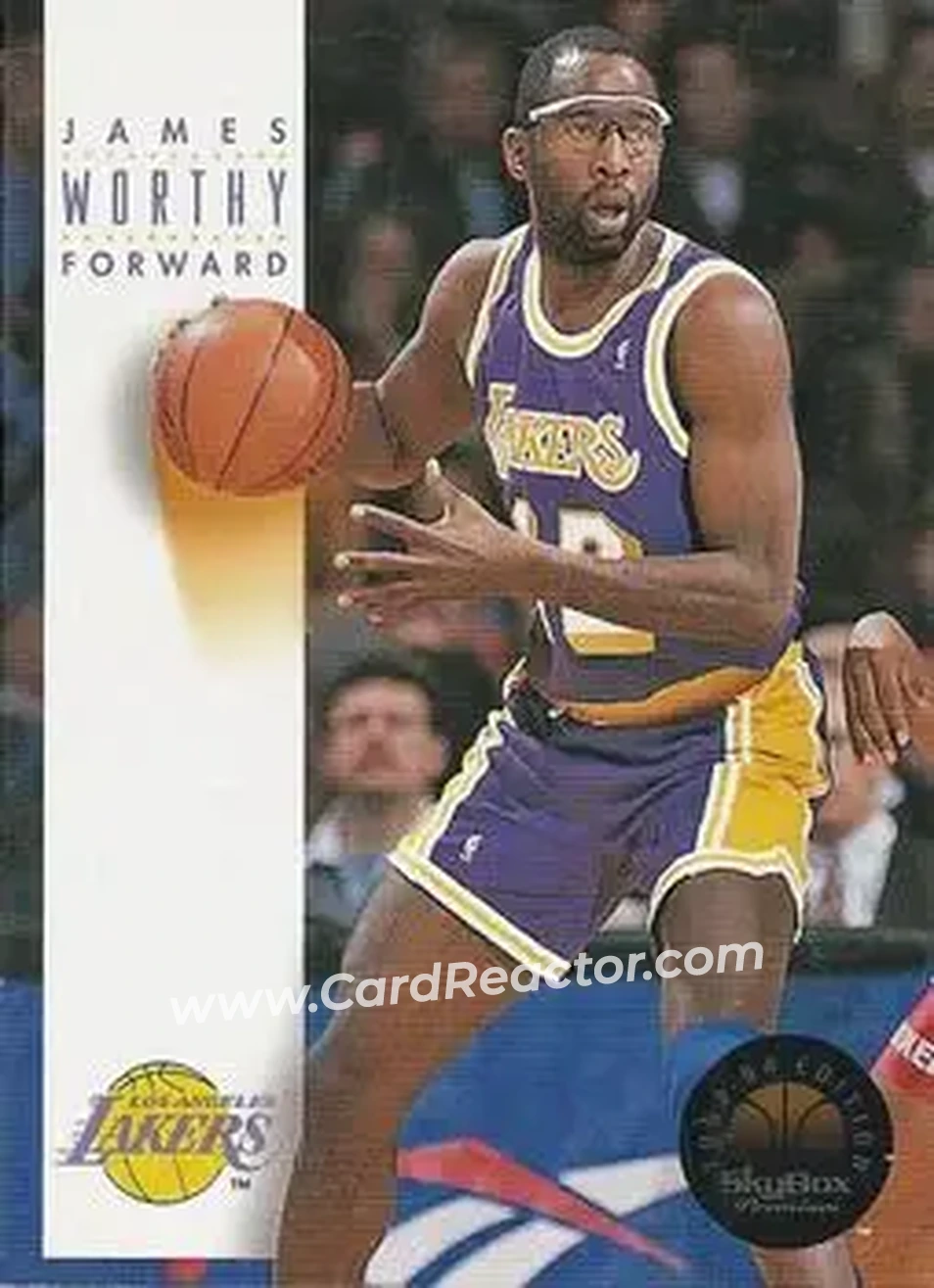 1993-94 SkyBox Premium #101 - James Worthy - Los Angeles Lakers - Front