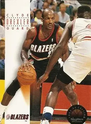 1993-94 SkyBox Premium #150 - Clyde Drexler - Portland Trail Blazers