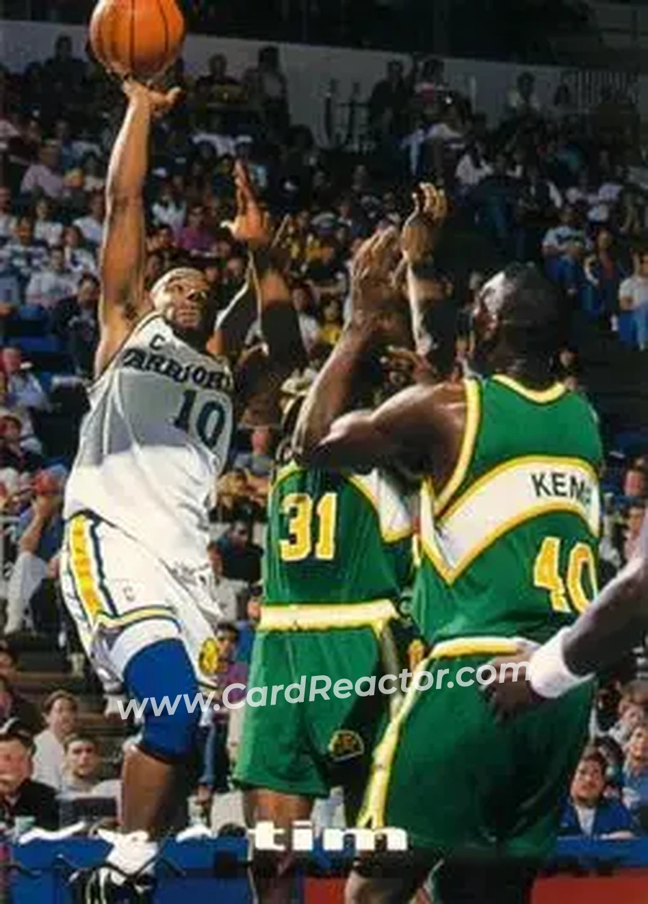 1993-94 Stadium Club #148 - Tim Hardaway - Golden State Warriors - Front
