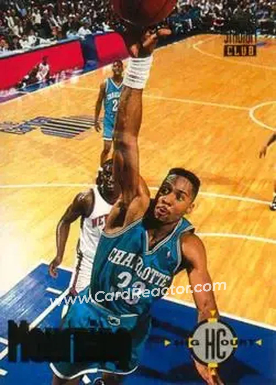 1993-94 Stadium Club #176 - Alonzo Mourning - Charlotte Hornets - Front