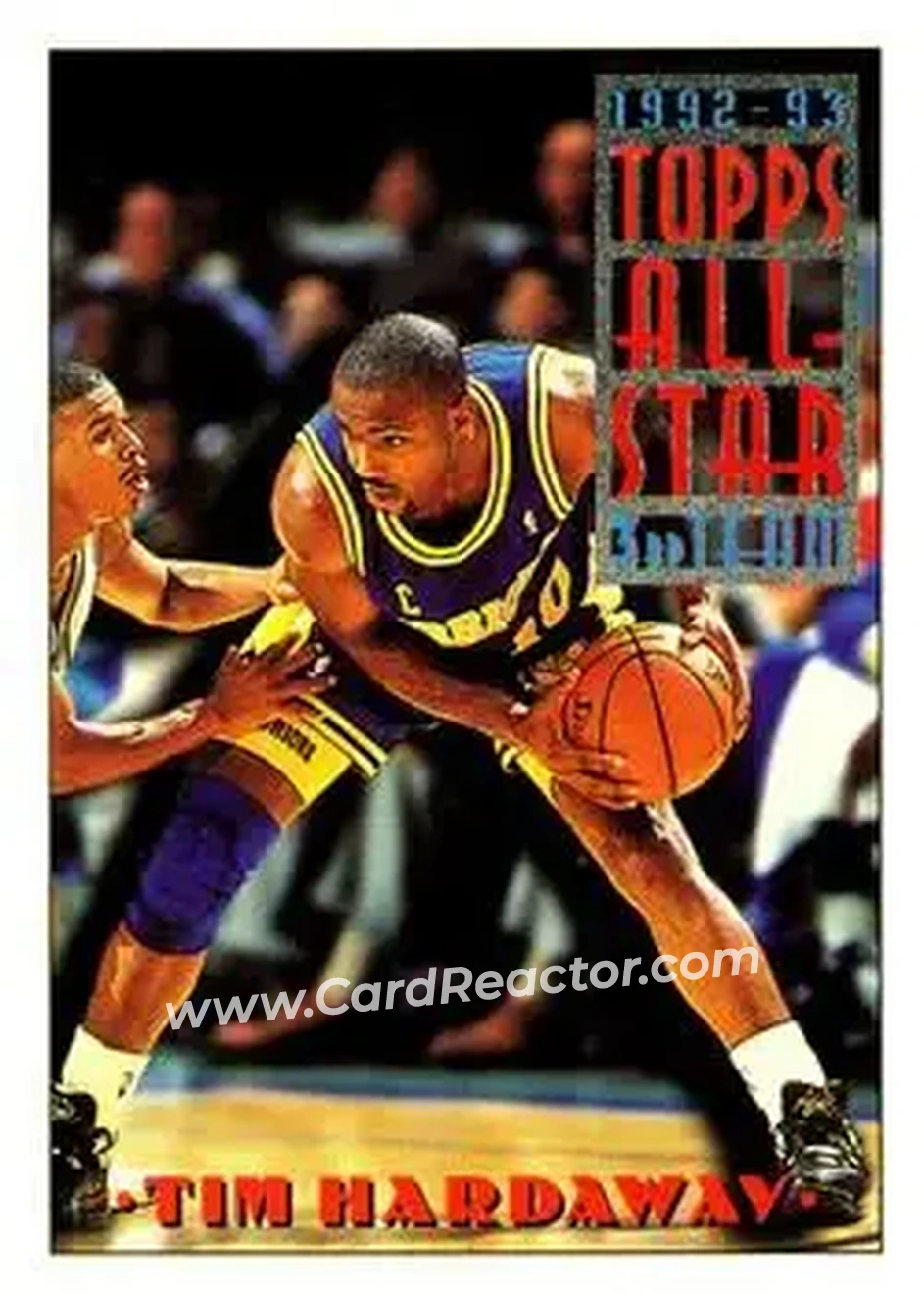 1993-94 Topps #130 - Tim Hardaway - Golden State Warriors - Front 1993-94 Topps #130 - Tim Hardaway - Golden State Warriors - Front