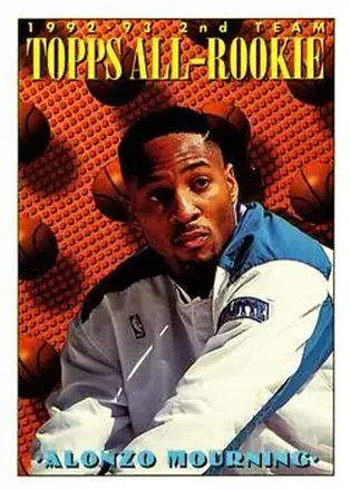 1993-94 Topps #177 - Alonzo Mourning - Charlotte Hornets