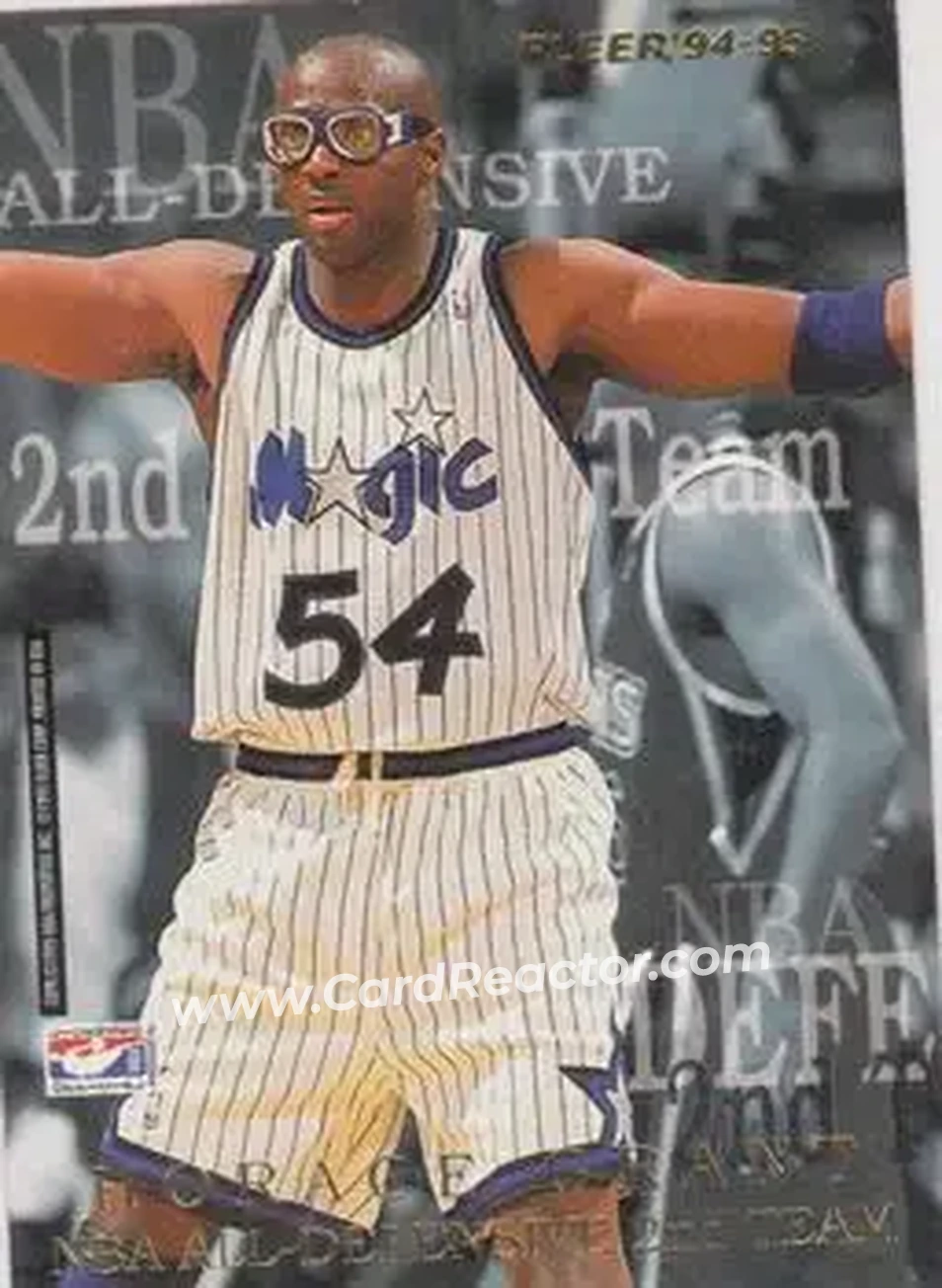 1994-95 Fleer European - NBA All-Defensive Team #NNO - Card #NNO - Back 1994-95 Fleer European - NBA All-Defensive Team #NNO - Card #NNO - Back