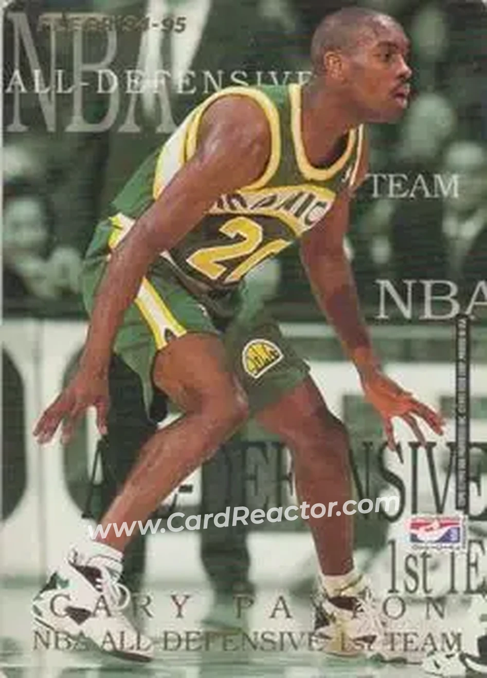 1994-95 Fleer European - NBA All-Defensive Team #NNO - Card #NNO - Front 1994-95 Fleer European - NBA All-Defensive Team #NNO - Card #NNO - Front