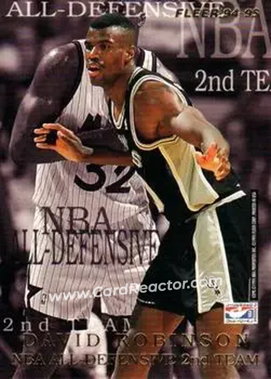 1994-95 Fleer European - NBA All-Defensive Team #NNO - Card #NNO - Front 1994-95 Fleer European - NBA All-Defensive Team #NNO - Card #NNO - Front