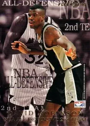 1994-95 Fleer European - NBA All-Defensive Team #NNO - Card #NNO