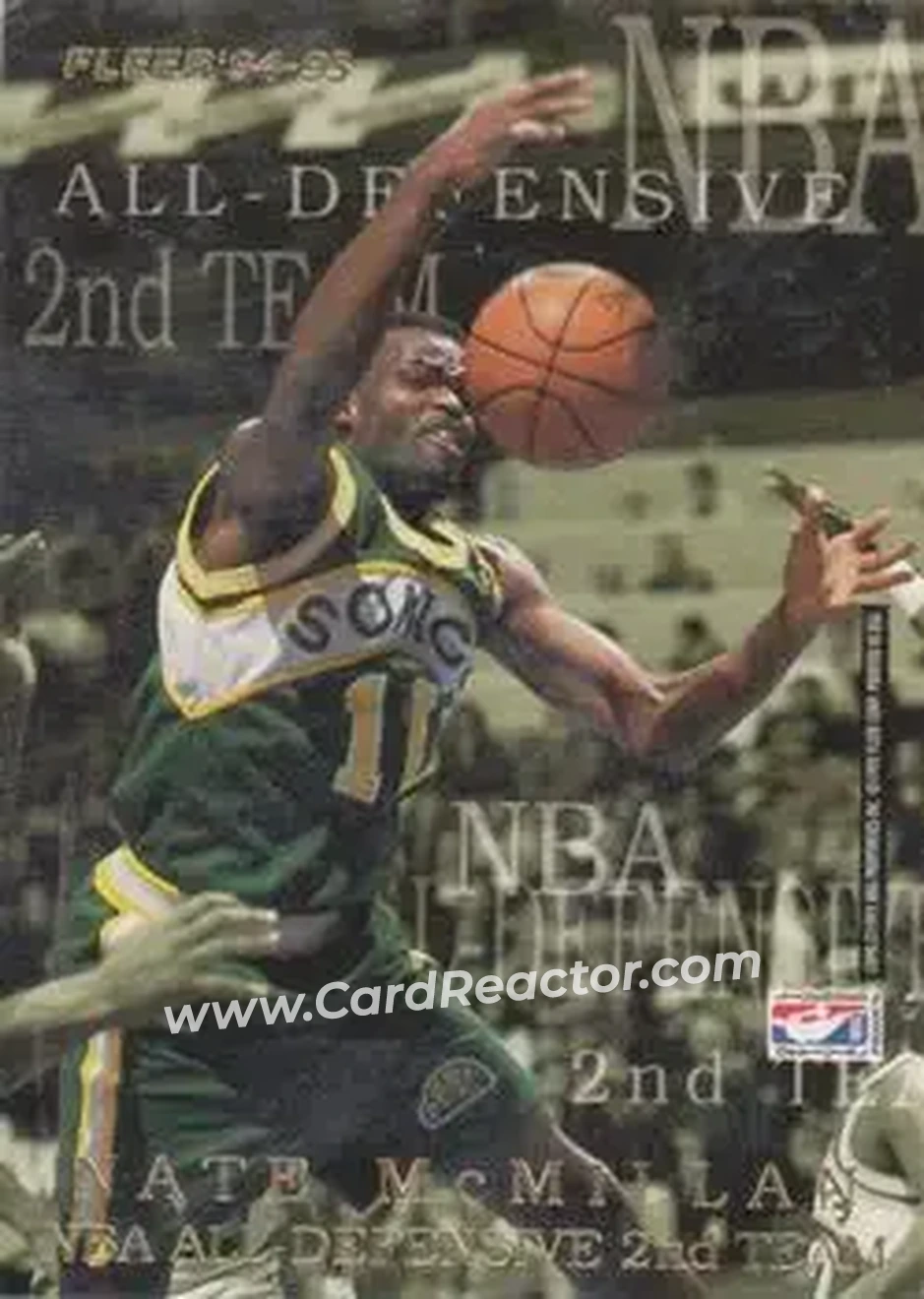 1994-95 Fleer European - NBA All-Defensive Team #NNO - Card #NNO - Back 1994-95 Fleer European - NBA All-Defensive Team #NNO - Card #NNO - Back