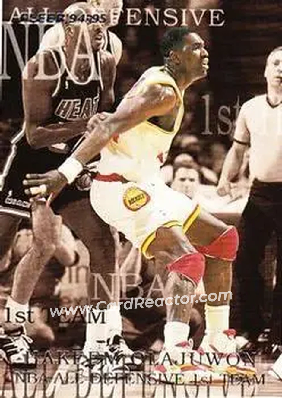 1994-95 Fleer European - NBA All-Defensive Team #NNO - Card #NNO - Back 1994-95 Fleer European - NBA All-Defensive Team #NNO - Card #NNO - Back